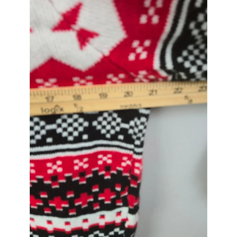 Holiday Time Holiday Mens Large Red Black Excellent Ugly Christmas Festive Party